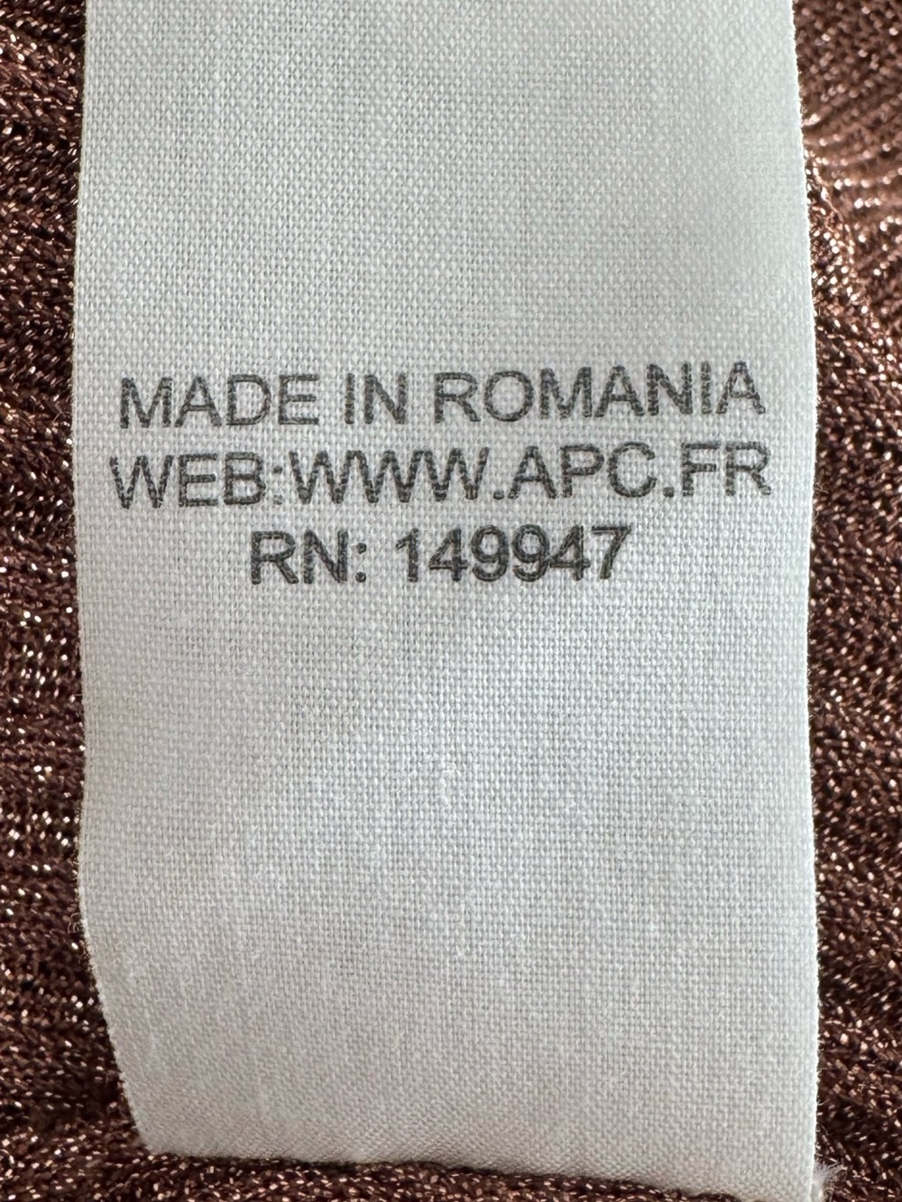 A.P.C. Shimmering Ribbed Top Size M - Picture 8 of 10